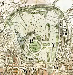 Regent's Park en 1833.