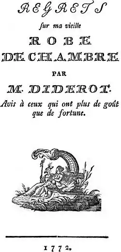 Image illustrative de l’article Regrets sur ma vieille robe de chambre