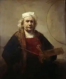 Autoportrait de Rembrandt.