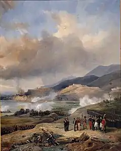 Le Général de division Suchet, commandant le 3e corps de l'armée d'Espagne, reçoit la capitulation de la ville de Tortosa (1837), château de Versailles.