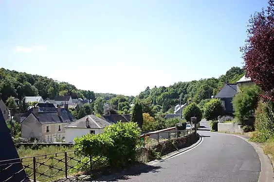 Vue de la commune de Reugny depuis l’entrée de l’église.