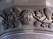 Détails d'un chapiteau de la nef (XIIIe – XVe siècles).