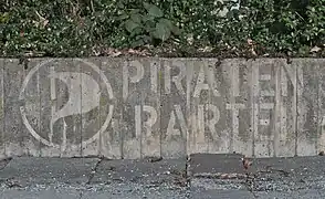 Parti pirate (Piratenpartei)  à Bayreuth en Allemagne.