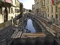 Le Rio asséché pour les travaux de 2004