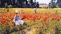 In Flanders Field-Where Soldiers Sleep and Poppies Grow, Poppies, 1890, Butler Institute of American Art