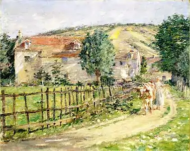Theodore Robinson, Road by the Mill, 1892, musée d'art de Cincinnati, Cincinnati.