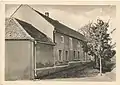 La maison dite de naissance de Klement Gottwald à Dědice sur Haná dans l'état avant la reconstruction. 2e moitié des années 1940 / début des années 1950