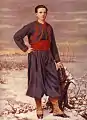 Roger Panon Desbassayns de Richemont en uniforme de zouave pontifical.