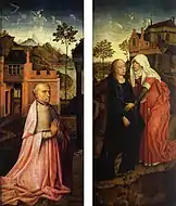 Rogier van der Weyden, Triptyque de l'Annonciation (ailes), v. 1434.