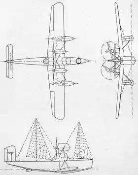 vue en plan de l’avion