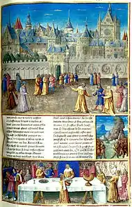 f197r.- Syphax, Scipion et Hasdrubal.