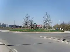 Rond-point de Frégy à l'entrée de Fontenay-Trésigny.