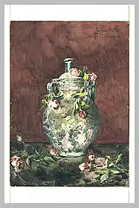 Roses négligemment jetées sur un vase (Paris, musée du Louvre)