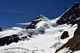 Vue du Rottalhorn depuis le Jungfraujoch.