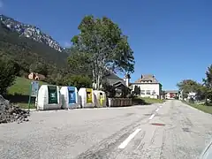 Espace de gestion des déchets.