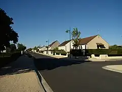 La route de Mosnay en 2010.