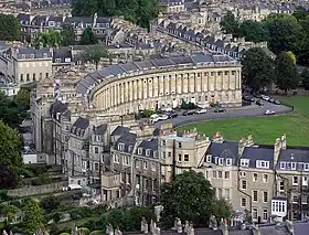 Le Royal Crescent, à Bath.