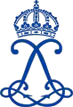 Monogramme de la reine Louise de Suède.