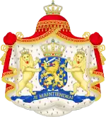 Armoiries du royaume uni des Pays-Bas (1815-1839) puis du royaume des Pays-Bas (1839-1907)