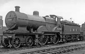 La 40362 originellement livrée en 1885 vient de recevoir son nouveau matricule mais porte encore la livrée LMS.