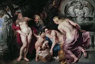 Rubens : Érichthonios découvert par les filles de Cécrops (1616), Vienne.