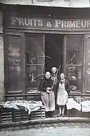 Primeur au début du XXe siècle.