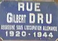 Rue Gilbert Dru.
