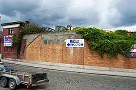 La base du pont de la connexion Y Froidmont rue Pré Binet en (2021).