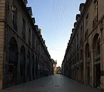Les arcades de la rue de la Liberté