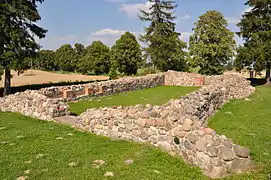 Ruine de la chapelle, construite entre 1411 et 1413