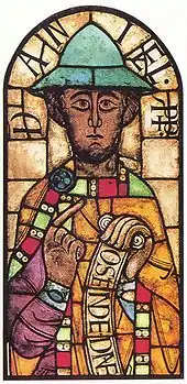 Vitrail représentant Daniel ; Allemagne du Sud, première moitié du XIIe siècle