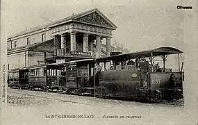 Convoi vapeur au premier terminus.