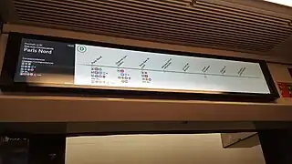 SIVE V2 visuel équipant certaines rames Z 20500 de la ligne D du RER.