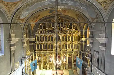 L'iconostase de l'église Saint-Sava de Srpski Itebej.