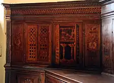 Mobilier en bois marqueté des Indivini, Ecole Florentine et Urbinate.