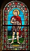 Vitrail représentant saint Caprais.
