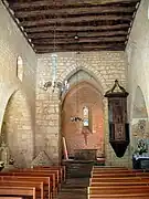 L'église de Saint-Crépin : la nef.