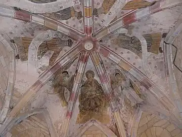 Les peintures du chœur du XVIe siècle.