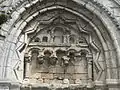 Tympan et archivolte du portail latéral sud.