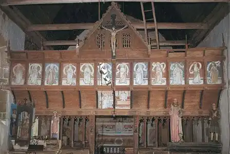 Jubé de la chapelle Saint-Fiacre, Melrand.