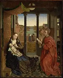 Rogier van der Weyden, Saint Luc dessinant la Vierge, 1435-1440
