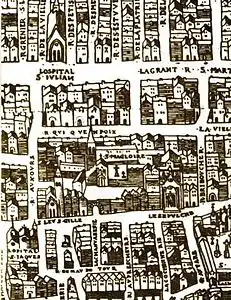 Plan de Truschet et Hoyaux, abbaye de Saint-Magloire.