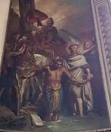 Saint Philippe baptisant l'eunuque de la reine d'Ethiopie par Théodore Chassériau