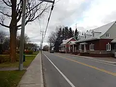 Intersection des routes 261 et 226 à Sainte-Gertrude.