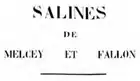 logo de Houillères et saline de Mélecey
