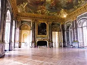 Salon d'Hercule, ancienne chapelle provisoire du château de Versailles, dans laquelle les motets composés lors du concours étaient exécutés en présence du roi Louis XIV.