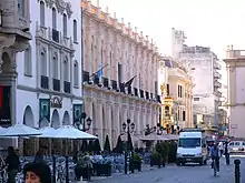 Vue d'une façade Mitre