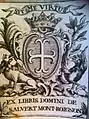 Ex-libris aux armes de la famille