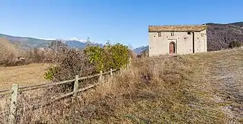 L'église dans son environnement.