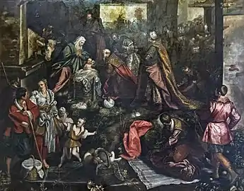 L’Adoration des Mages Domenico  Tintoretto